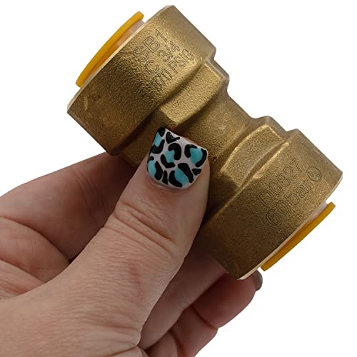 Image of Supplying Demand SB1 3 /4 Inch Quick Connect HVAC Brass Coupler Fitting