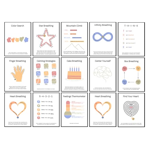 Affiches de pleine conscience pour salle de classe et poster décoration angle calme