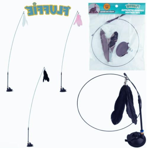 Brinquedo para Gato Varinha Interativo Com Ventosa