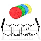 PRIMNED Under Cabinet Wine Rack with Glasses Holder - Holds 4 Bottles of Wine and 6 Wine/Stem Glasses -Black Metal Under The Cabinets Kitchen Organizer - Complete with Silicone Wine Coasters.