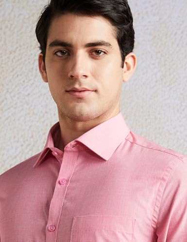 Image of Amazon Brand - Symbol Men's Solid Cotton Slim Fit Formal Shirt | Plain | Full Sleeve