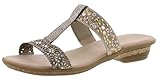 Weicher Gehcomfort Rieker 63427 Damen Pantoletten, Clogs, Sommerschuhe rosa (Rose/Rose / 31), EU 40