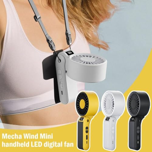 Ventilateur portable rechargeable batterie 5000 mAh autonomie prolongée - 2
