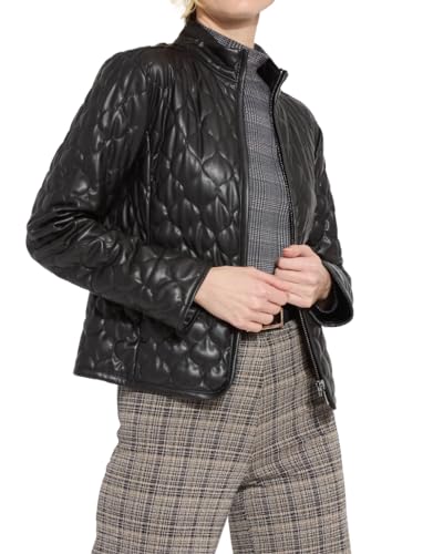 Lyssé Brooklyn Vegan Leather Jacket – Faux Leather Jacket for Women, Lightweight & Unlined Womens Quilted Jacket
