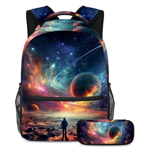 Sac à dos école multicolore pour le collège et les sorties du week-end