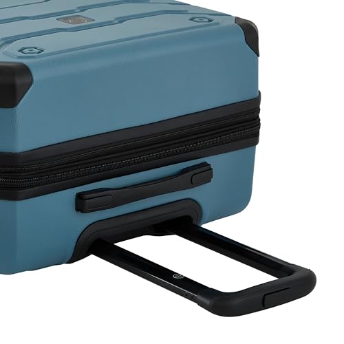 Image of Wrangler ATG Trailway Expandable Hardside Luggage, Storm Blue, 22 inch Carry-On