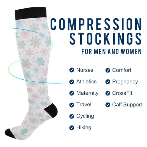Image of Wusikd Halloween Black Cat Compression Socks for Women and Men Circulation Pumpkin Long Socks for Athletic Running 1