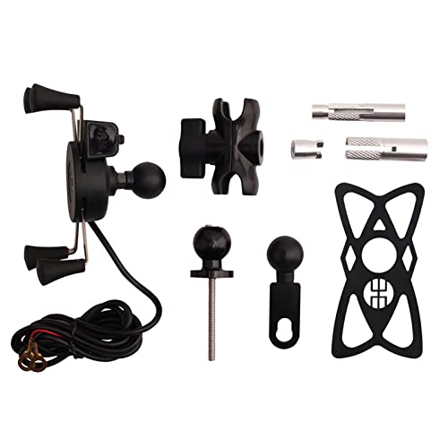 Support Téléphone Moto Fixation Stable et Chargeur USB Intégré pour Suzuki GSX-R