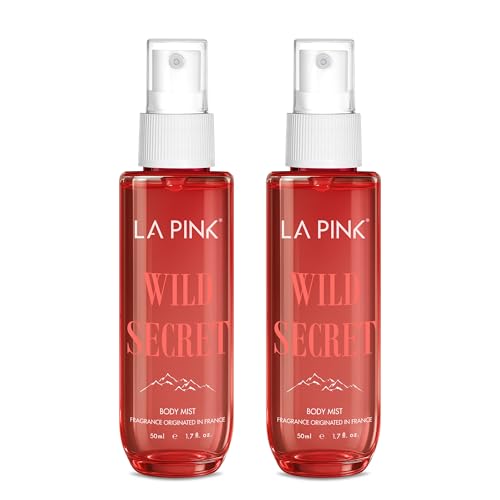 La Pink Wild Secret Body Mist for Women | French-Inspired Fragrance Long Lasting Perfume Body Mist Spray for Women with Oud & Musk Notes | 50ml (Pack of 2)