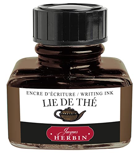 J.Herbin 13044T - Un Bote de Tinta para Plumas Estilográficas y Rollerball, 30 ml, (marrón) Lie de Thé