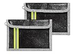 2 Stück Feuerfeste Größe 20 x 13 cmDokumententasche, Feuerfeste Tasche Set für wichtige Dokumente und Wertgegenstände, Feuerfeste Geldkassette für Reisende und Hausbesitzer, Kompakte