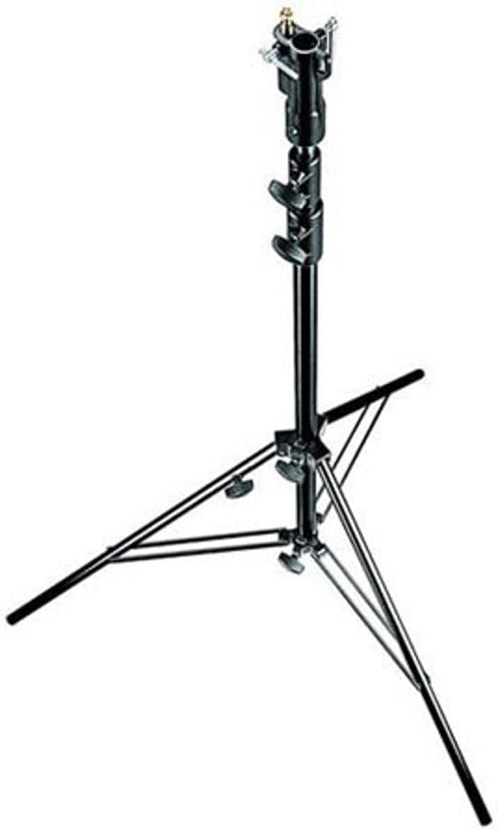 Manfrotto 007BU 3- Section Aluminum Senior Stand with Leveling Leg (Black)