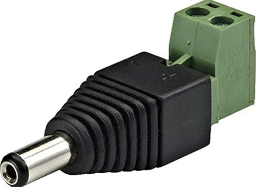 Cop Security 15-TV125P DC Plug to Terminal Block (Black)