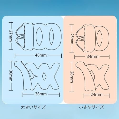 「ペニスリング 2点セット」コックリング 【昼用＆夜用】超通気性 シリコン製 高弾力設計 締め付け感調整可能 男性用アダルトグッズ｜包茎リング 快適装着 大人のおもちゃ (A) - 画像4