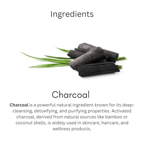 Image of Khadi Charcoal Handmade Bathing Soap Bar 125g (Pack of 2) | Natural & Herbal | Deep Cleansing for Glowing & Brightening Skin | For Wrinkles & Fine lines | All Skin Types | For Men & Women