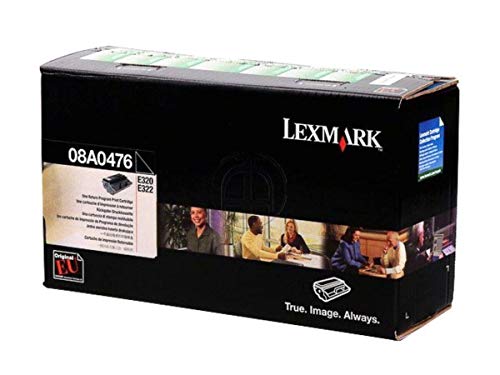 Toner black Lexmark E 322 N original 8A0476 grand rendement de 3000 pages pour textes nets