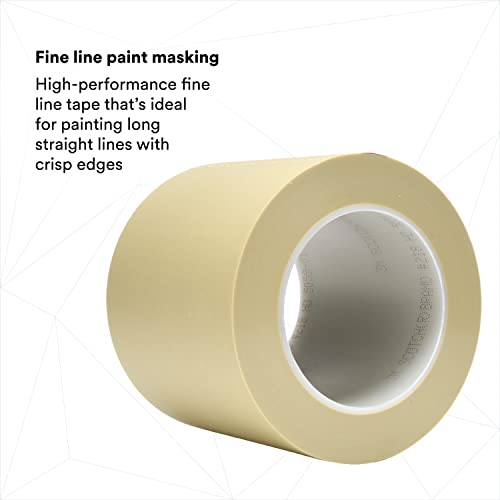 Image of 3M Scotch Fine Line Tape 218, High-Performance, Polypropylene Plastic, Instant Adhesion, Moisture and Solvent Resistant, Green Color, 4 in x 60 yd, 5.0 mil, 8 /Case