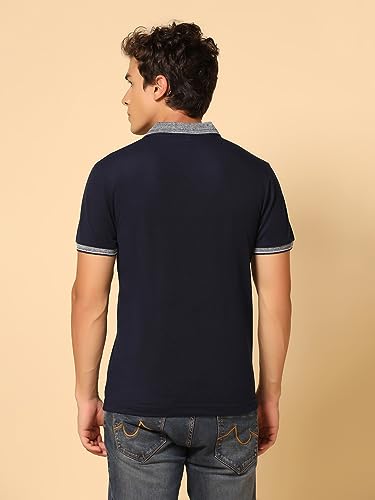 Image of INKKR Men's Collared Neck Stylish Half T-Shirt