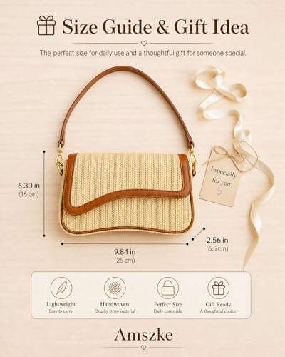 Image of Amszke Shoulder Bag for Women Y2K Crossbody Purse PU Leather Underarm Handbag 2 Adjustable Strap for Daily Commute Travel
