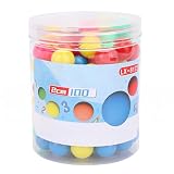 TIKATARER 100 Bolas de Conteo de Matemáticas, Canicas Coloridas Huecas de Plástico de 20 Mm para Enseñanza de Probabilidad Primaria con Caja de Almacenamiento
