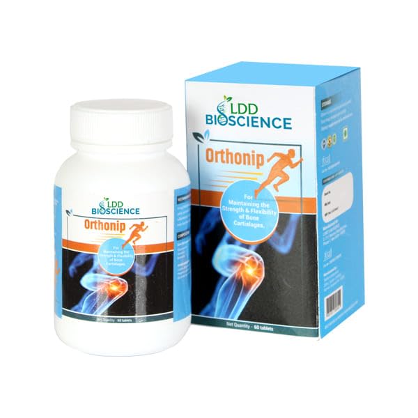 LDD BIOSCIENCE Orthonip for Maintaining the strenght & Flexibility of Bone Cartilages 60 Tablets (pack of 1)-image-45