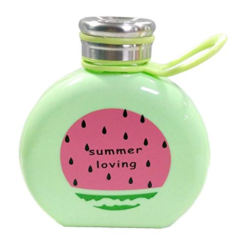 Flat Bigfoot Outdoor Sports Water Bottle Fruit Animal Pattern Cute Cartoon Handle Glass Pot Gift Student 280ml