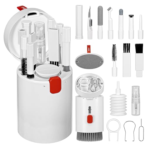 MumdoYAL 20 in 1 Kit Pulizia Elettronica Multifunzionale Portatile，kit pulizia telefoni，kit pulizia fotocamera，pulizia schermo pc，pulisci tastiera pc，kit pulizia pc