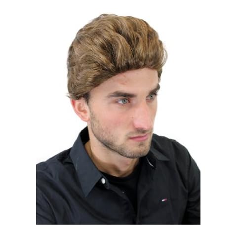WIG ME UP - GFW1286-12 Herrenperücke Perücke Männer Mittellang Wild Tolle toupiert jugendlich Braun Toupet Cover