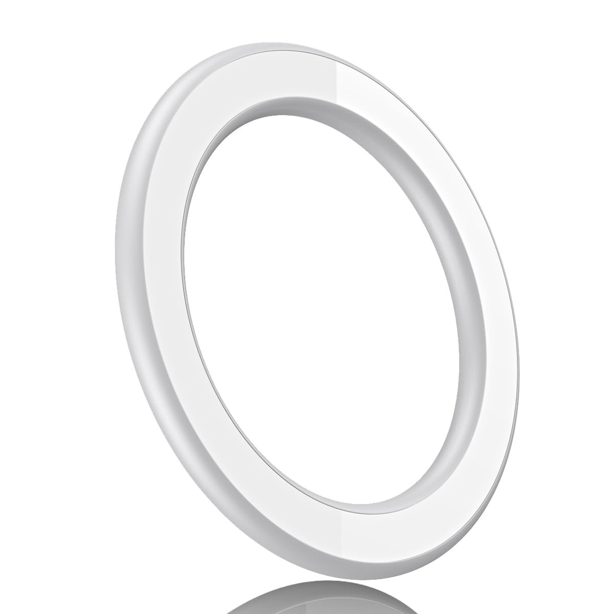 Magnetic Ring Holder for iPhone 14 13 12 Magnet Wall Mobile Phone Holder Magnetic Car Phone Stand for magsafe case (White 1 pcs)