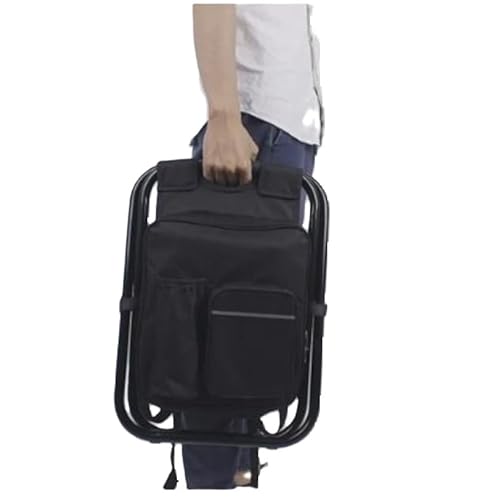 Cadeira Mochila Bolsa Térmica Dobrável Portátil 2 Em 1 Pesca Camp Pescaria