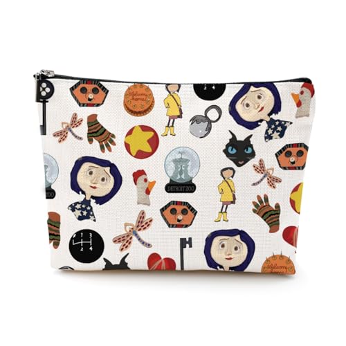 LONGXIN Mr. Bobinsky Cosmetic Make up Bag The Secret Door Lover Gift Ghost Mom Cartoon Movie Merch Makeup Zipper Pouch Bag