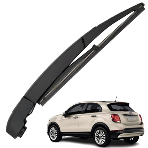Ruolin Bras Essuie Glace Arrière et Balai Essuie Glace, Arrière de Bras d'Essuie-Glace en Caoutchouc Naturel Toutes Saisons Kit Remplacement pour FIAT 500X...