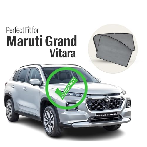 Image of Autofact Car Sunshades for Maruti Grand Vitara, UV Protection, Useful Car Accessories, Custom fit Sun Shades for Side Windows, Set of 6