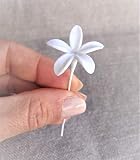  Flor de Azahar de porcelana fría para tocados y arreglos florales. Hechas a mano.