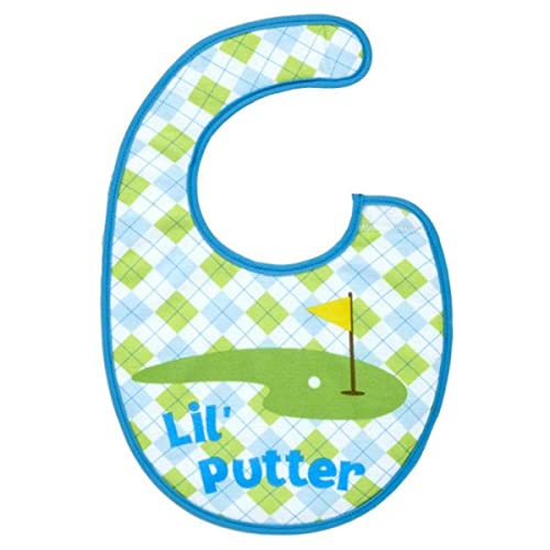 Linda's Gifts Adorable Golf Baby Bibs Super Soft w/Hook-and-Loop Fastener (Lil Putter)