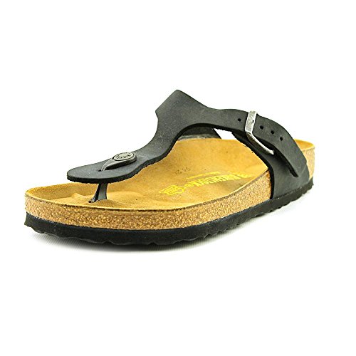 Birkenstock Women's Gizeh Thong Sandal, Black Oiled, 36 M EU/5-5.5 B(M) US