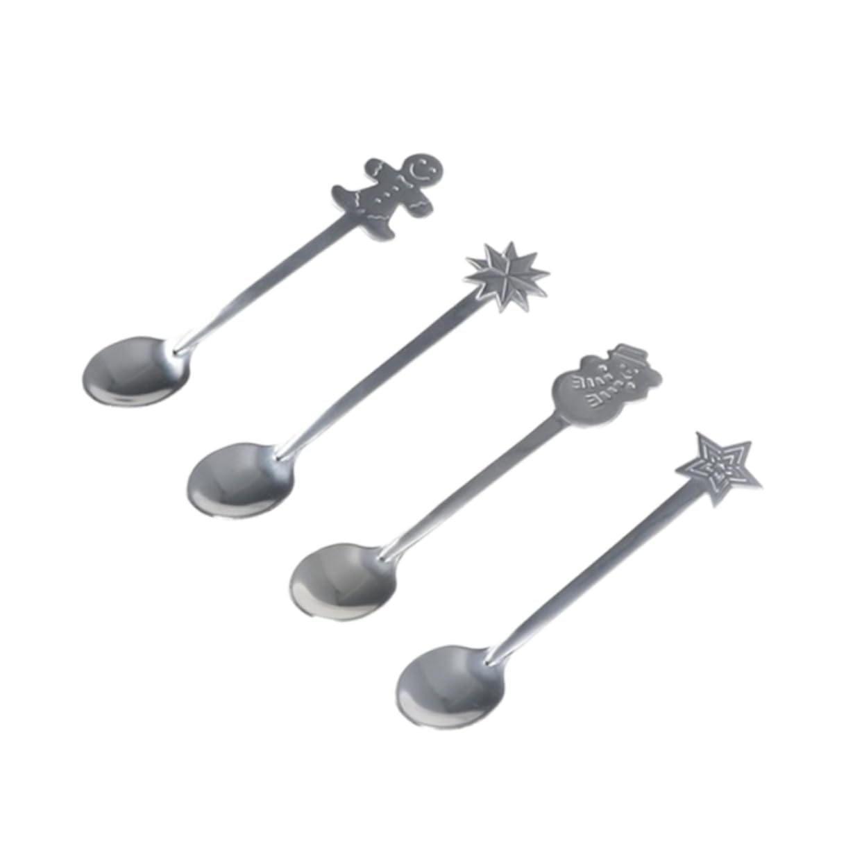 TOPBATHY 8 Pcs Christmas Spoon Christmas Tableware Spoons Hot Cocoa Bar Supplies Coffee Spoons for Coffee Bar Hot Chocolate Station Xmas Cartoon Spoon Bar Spoon Mixing Spoon Xmas Spoon - Image 3