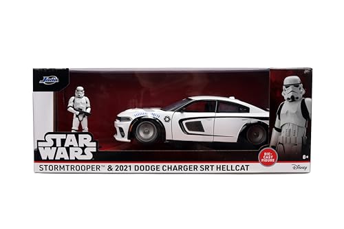 Jada Star Wars Stormtrooper 2021 Dodge Charger SRT 1:24 miniatura 2
