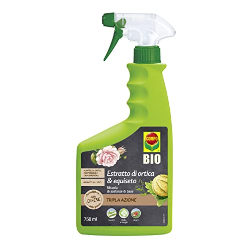 COMPO BIO Tripla Azione, Estratto di Ortica & Equiseto, Potenziatore delle Difese delle Piante nei...