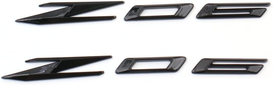 2Pcs New C8 Z06 Emblems Side Car Badge Replacement for 2022-2024 Corvette C8 85623536 (Gloss Black)