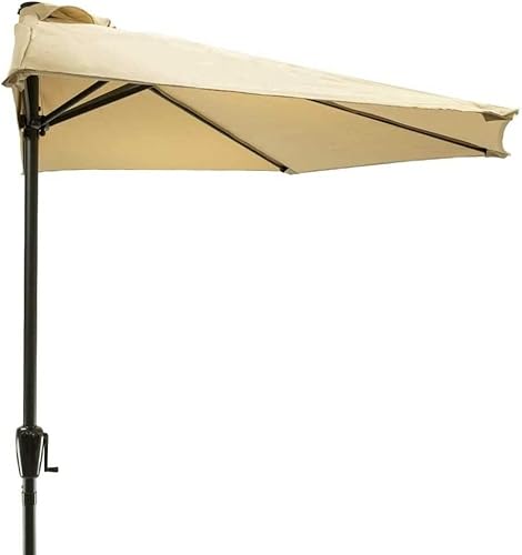 BAKAJI Ombrellone Mezzaluna da Parete Muro