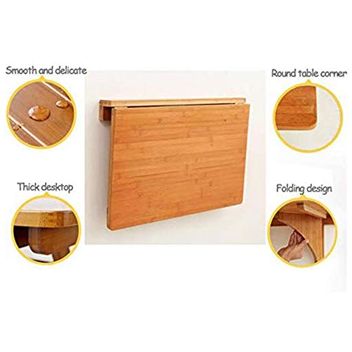 Table pliante murale pour petit espace bureau rabattable 100x55 cm - 6