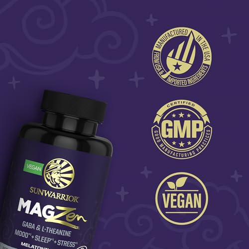 Magnesium Supplement L-Theanine Capsules Mood, Sleep & Stress Support with Magnesium Bisglycinate, L-Theanine & GABA Promotes Relaxation, Sleep Quality & Mental Clarity Vegan & Non-Drowsy 90 Capsules - Image 6