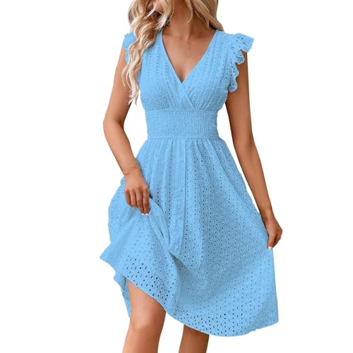 Robe Longue Femme Chic Et Élégante - Chemise Manche Longue, Mère De La Mariée, Été, Mariage, Hiver, Bustier - Bleu Ciel S