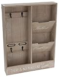 2 Auffangösen an der Rückseite | robustes Wandregal in einem schönen Shabby Chic Style