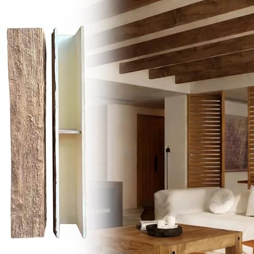 Realistic Decorative Faux Beams for Ceiling, Hollow U Shaped Artificial
