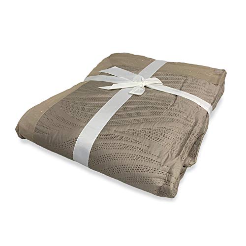 NADA HOME Lurex Tagesdecke für Einzelbett IRGE 170 x 260 cm Art. Lurex 2983