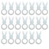 XENQITO 20 Pcs Servilleteros Individuales, Anillos de Servilleta de Pascua para Servilletas para Pascua Fiesta Banquete Decoración de Mesa Accesorios