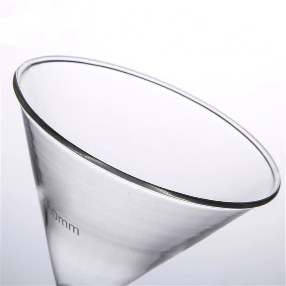 Attrezzature e forniture di laboratorio Imbuto triangolare in vetro Diametro 40mm a 150mm Strumenti di filtrazione da laboratorio