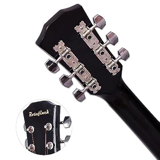 Rosefinch Guitare acoustique 3/4 Cordes en acier 96,5 cm Folk Cutaway Guitare en bois pour débutants adultes et enfants débutants Kit de guitare avec sac d’accordeur, capodastre et enrouleur de cordes - Les Beatles, Paul McCartney, John Lennon, RIngo Starr, George Harrison Rosefinch Guitare acoustique 3/4 Cordes en acier 96,5 cm Folk Cutaway Guitare en bois pour débutants adultes et enfants débutants Kit de guitare avec sac d'accordeur, capodastre et enrouleur de cordes – Image 3